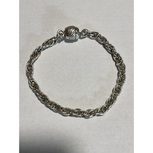 925 Sterling Silver Bracelet with Magnetic Closure 7”